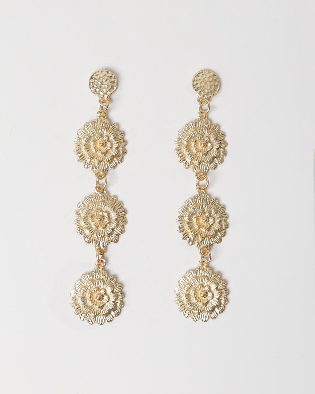 PENDIENTES LARGOS FLORES
