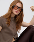 TOP BOTONES CUELLO ALTO