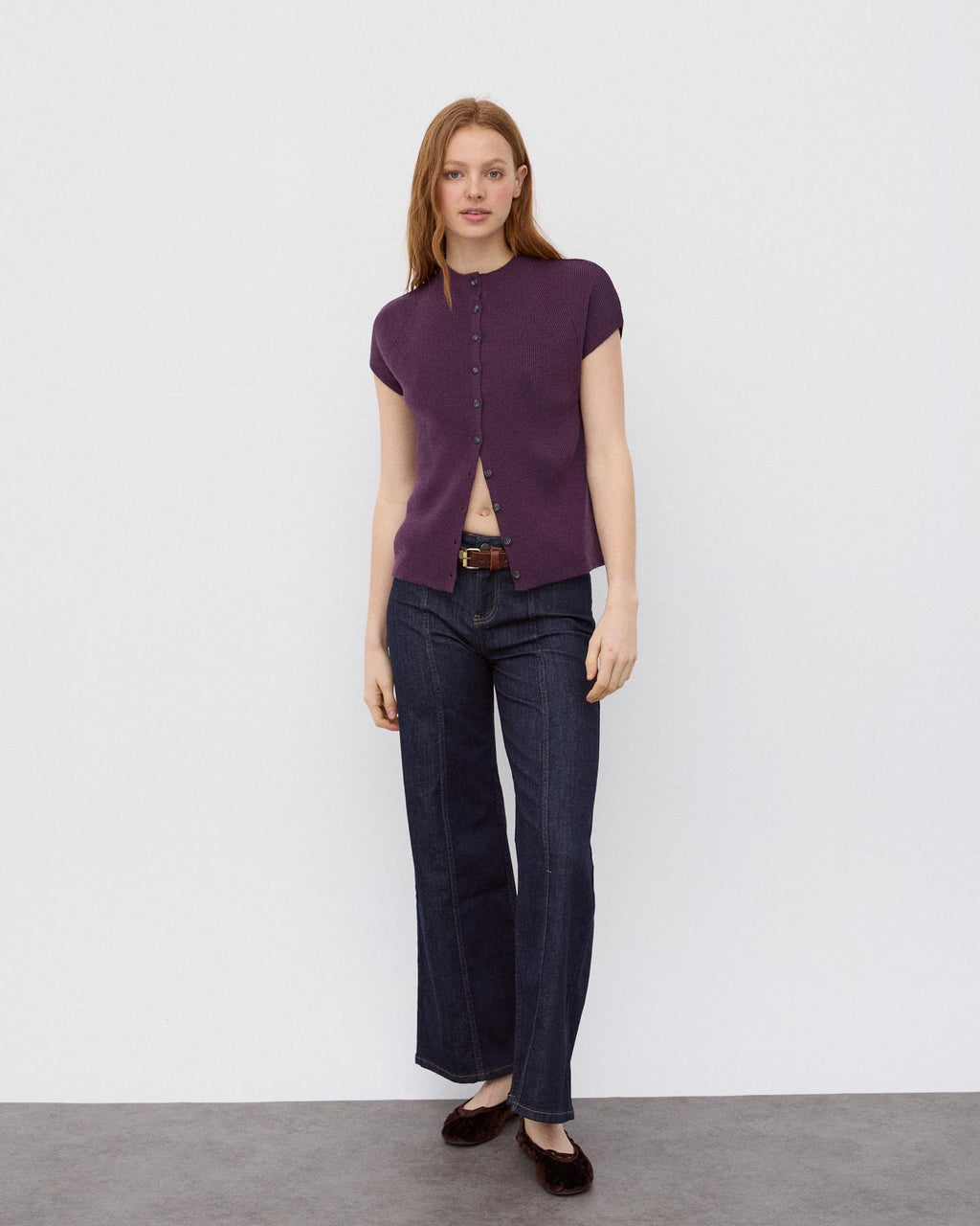 TOP BOTONES CUELLO ALTO