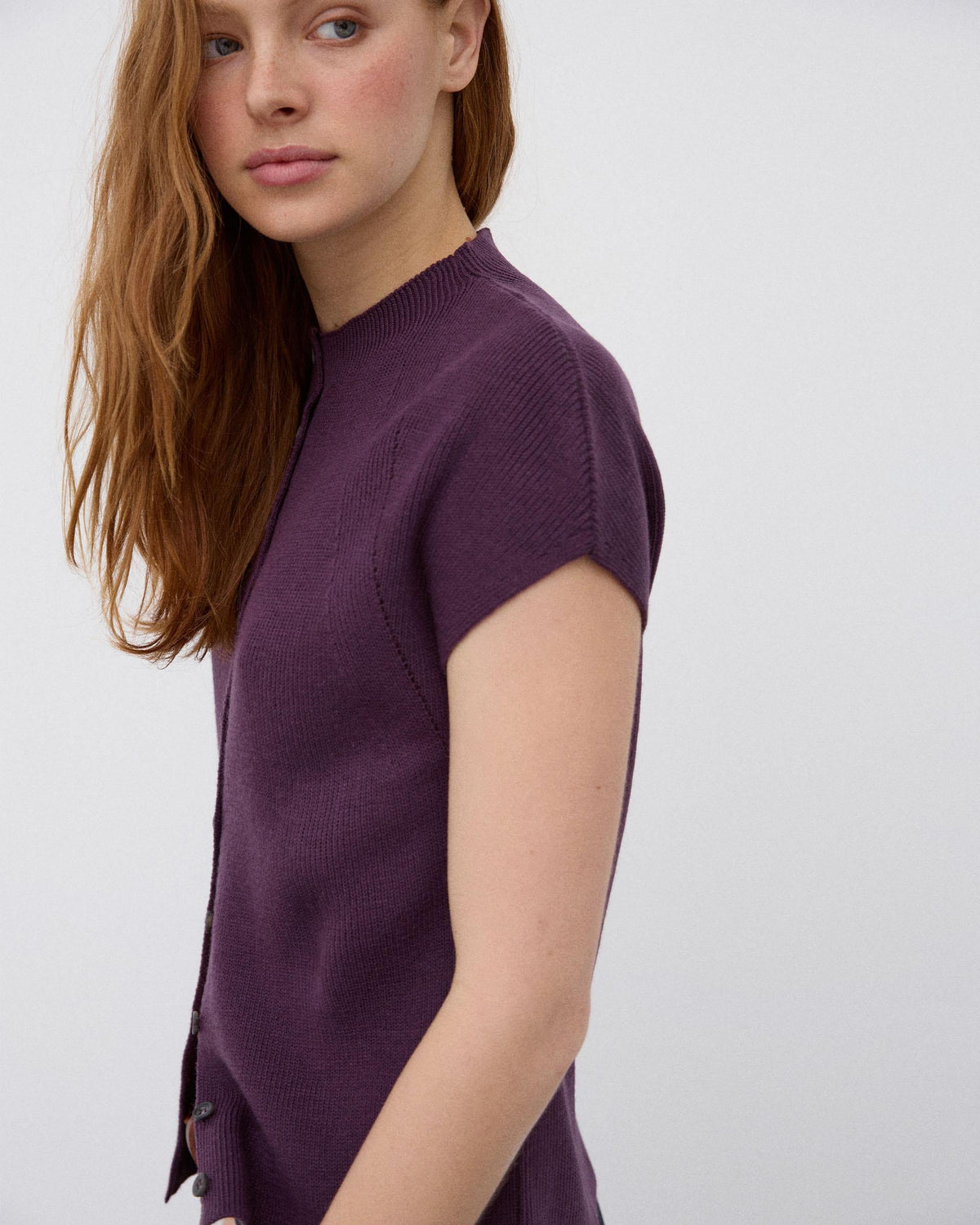TOP BOTONES CUELLO ALTO