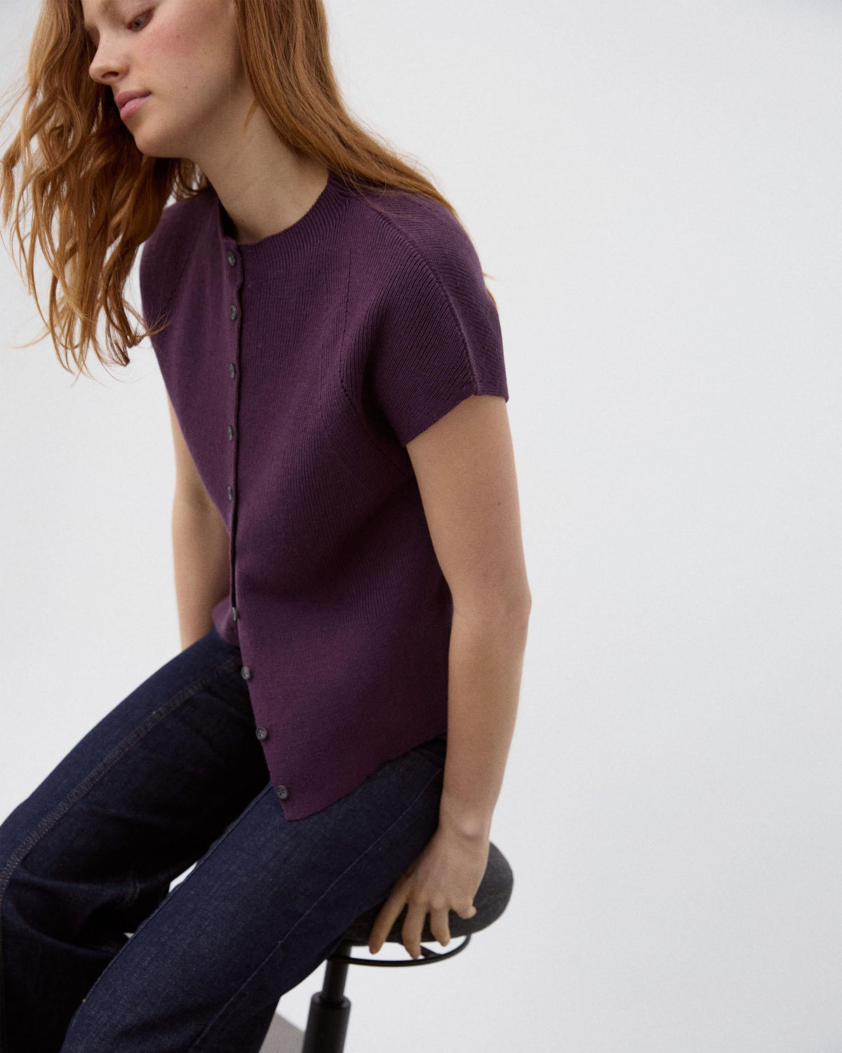 TOP BOTONES CUELLO ALTO