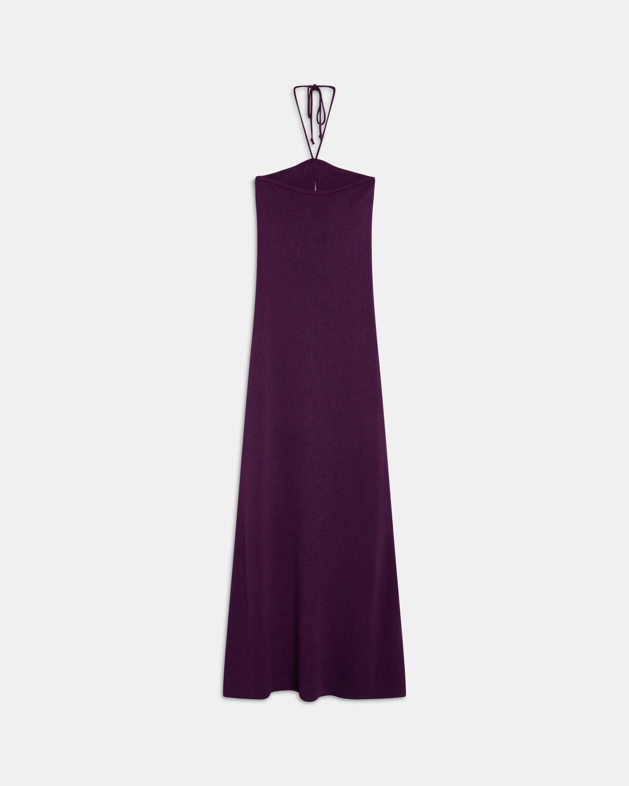 Vestido Halter Punto Morado