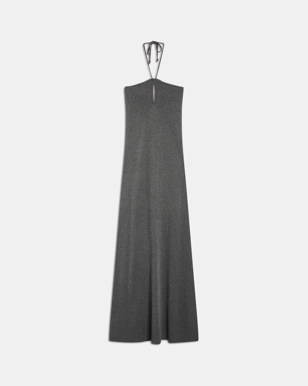 Vestido Halter Punto Gris