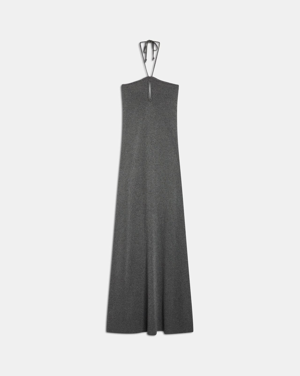 Vestido Halter Punto Gris