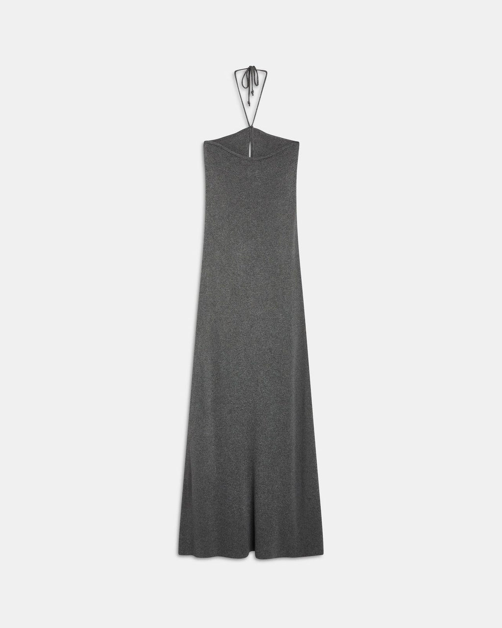 Vestido Halter Punto Gris