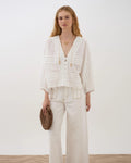 BLUSA PLIEGUES BLANCA