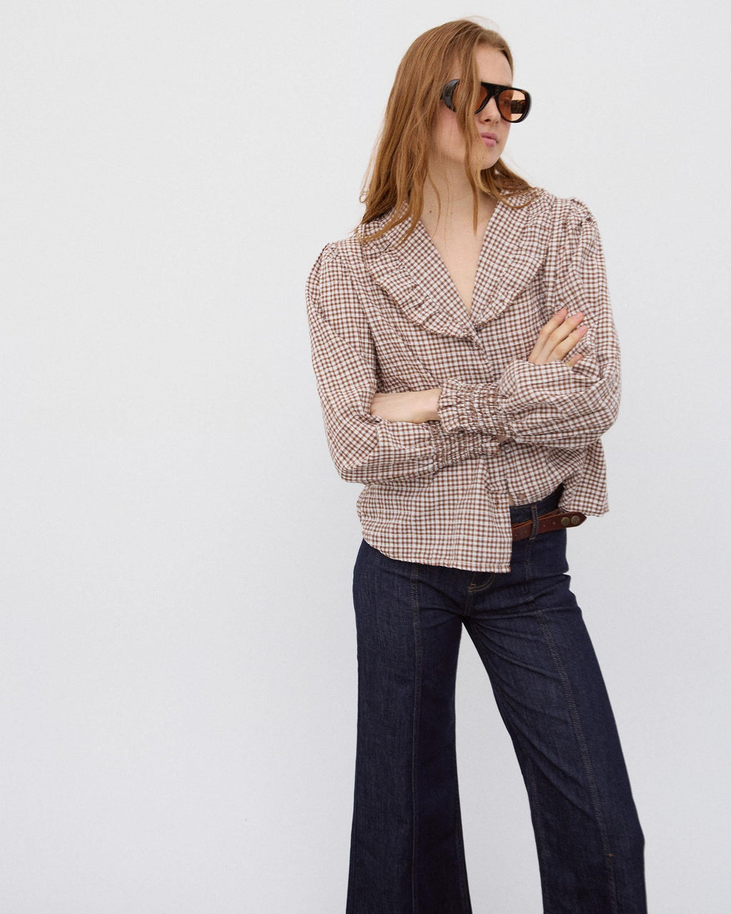 BLUSA VOLANTE CUELLO VICHY