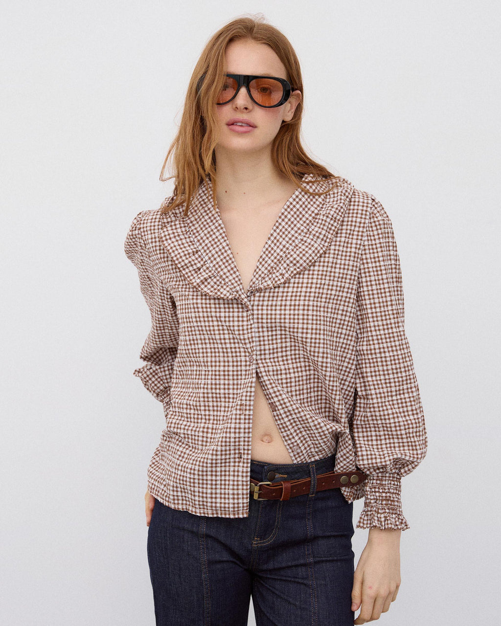 BLUSA VOLANTE CUELLO VICHY