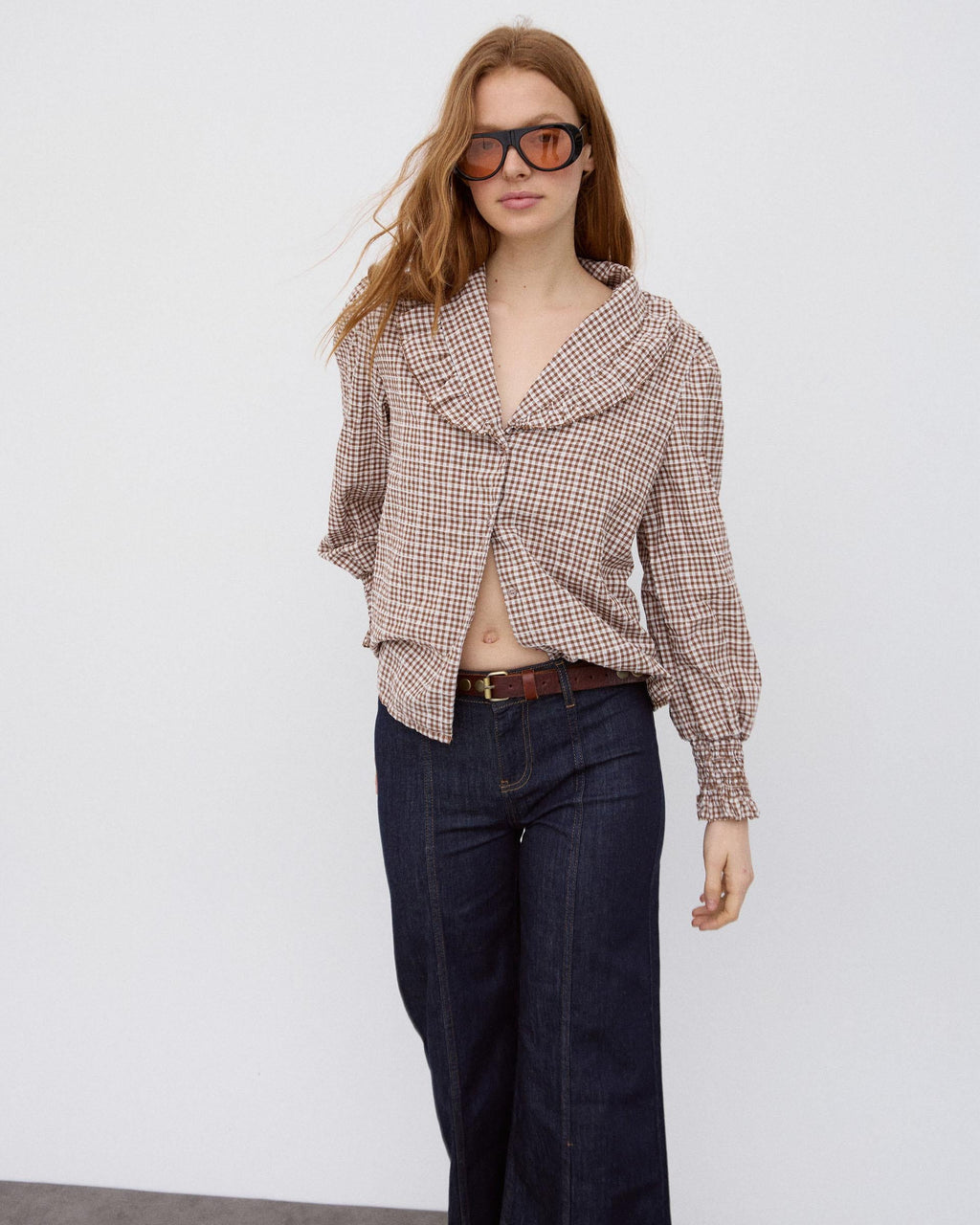 BLUSA VOLANTE CUELLO VICHY