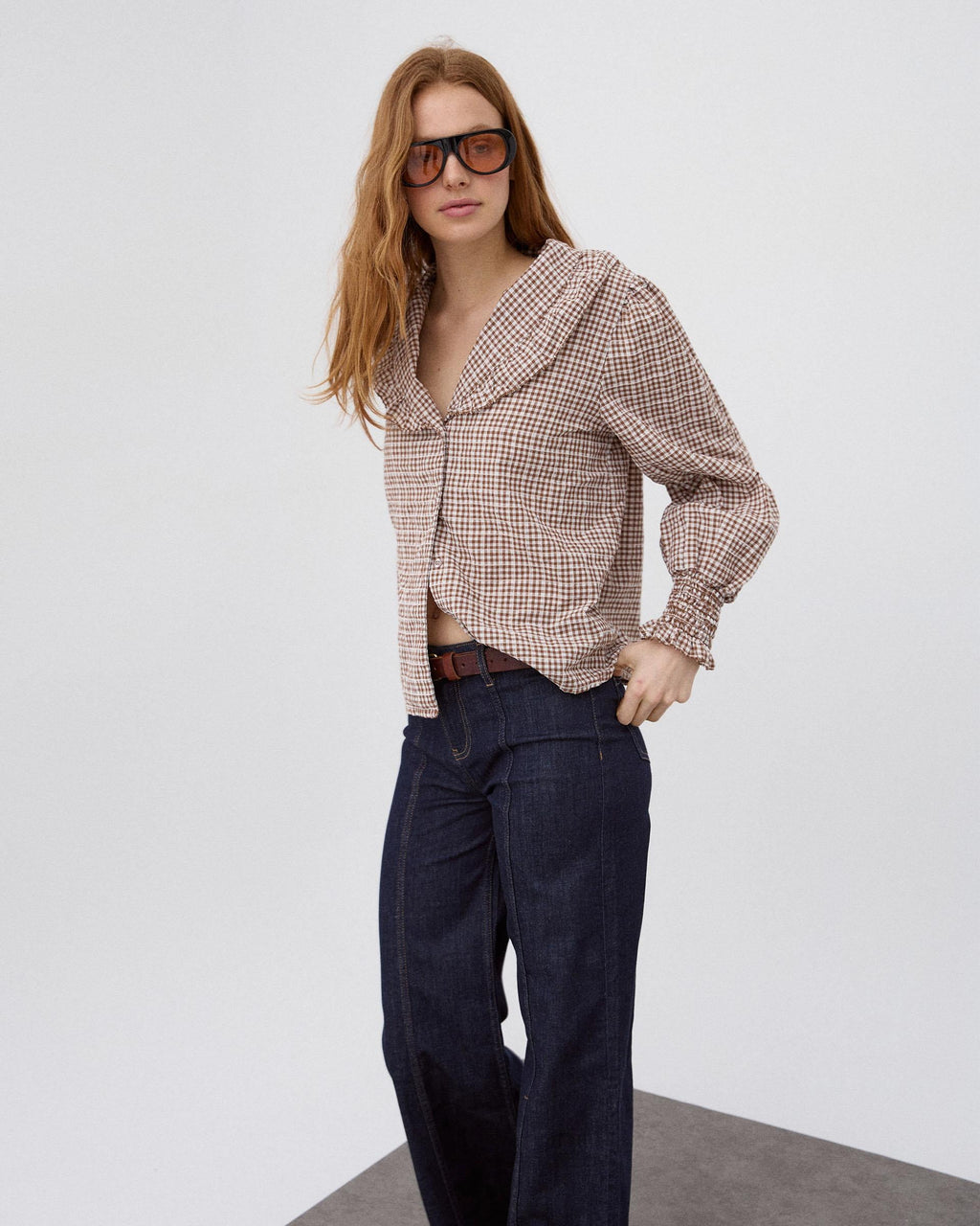 BLUSA VOLANTE CUELLO VICHY