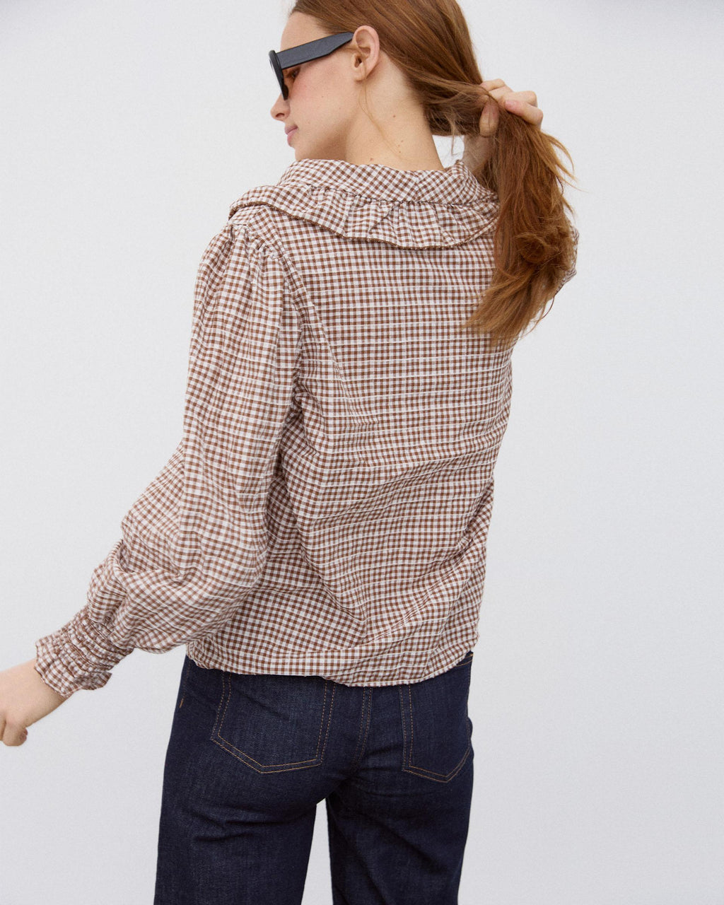 BLUSA VOLANTE CUELLO VICHY