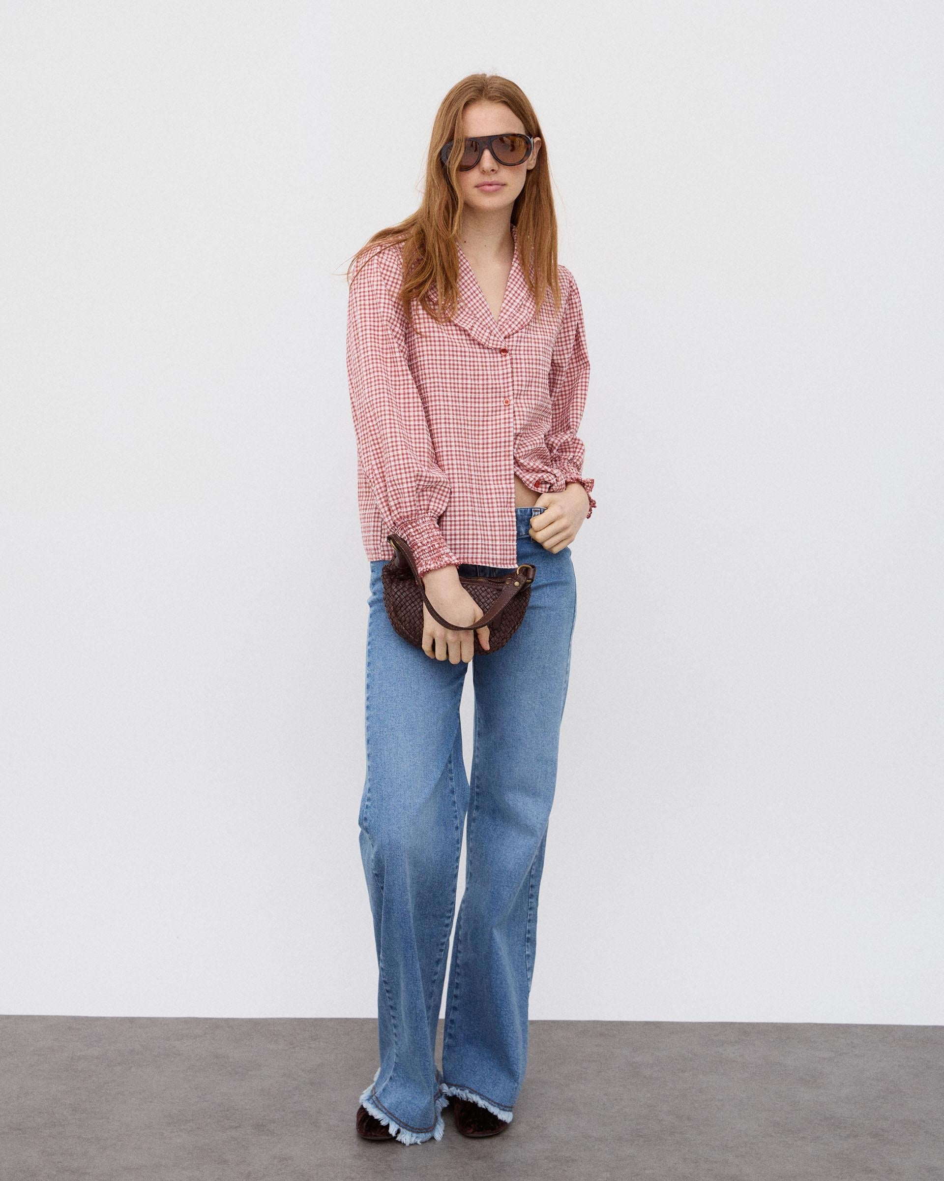 BLUSA VOLANTE CUELLO VICHY