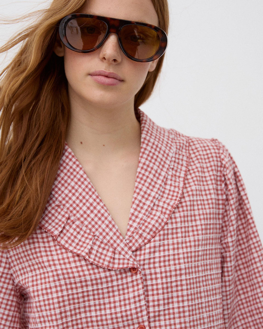 BLUSA VOLANTE CUELLO VICHY