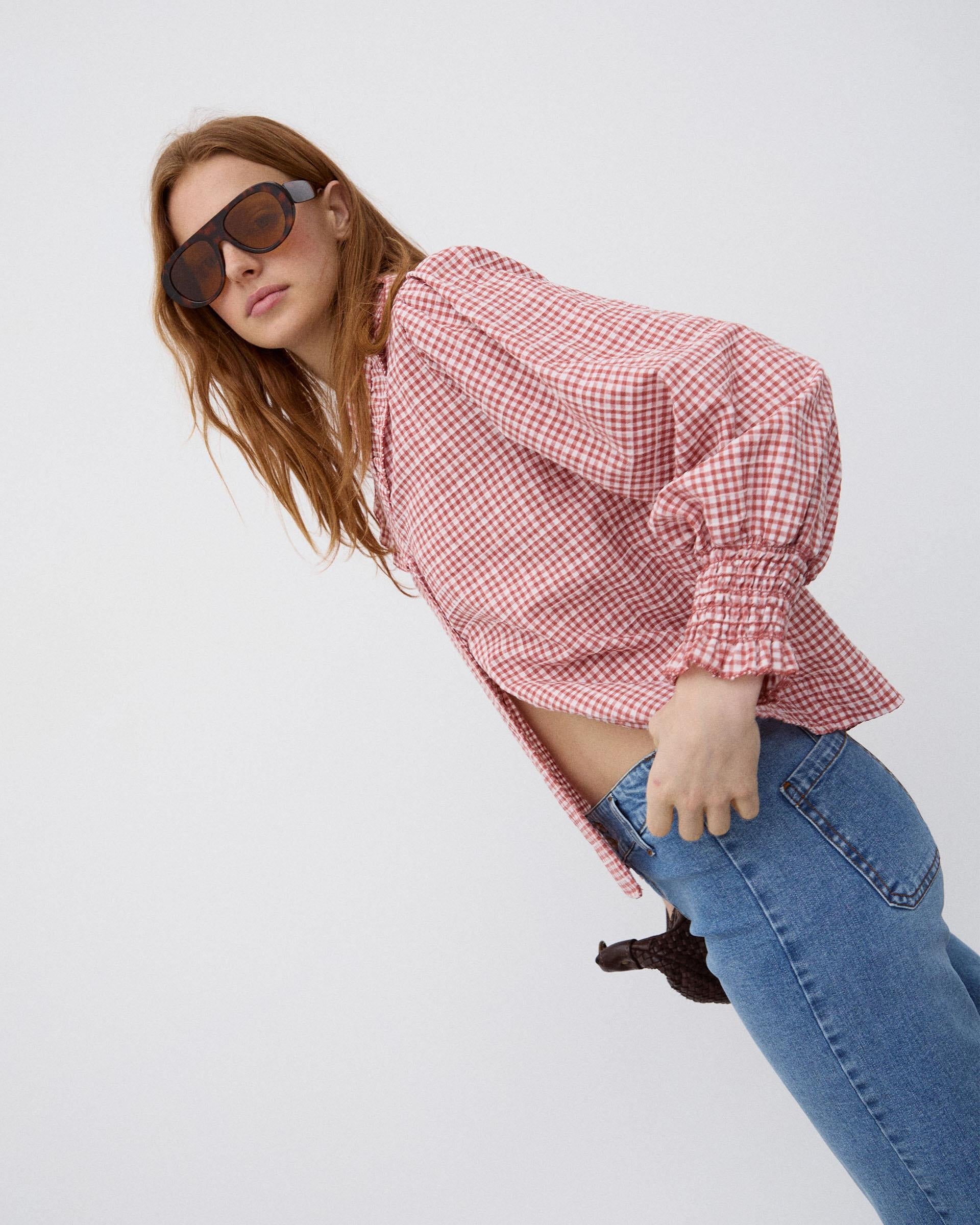 BLUSA VOLANTE CUELLO VICHY