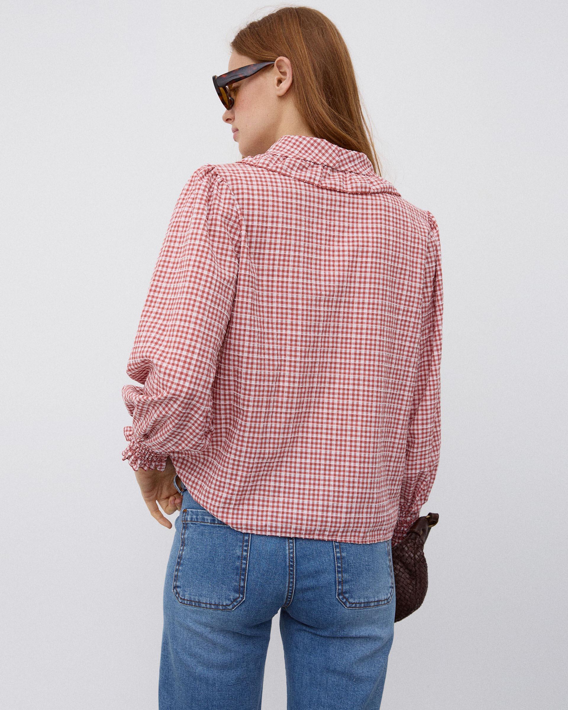 BLUSA VOLANTE CUELLO VICHY