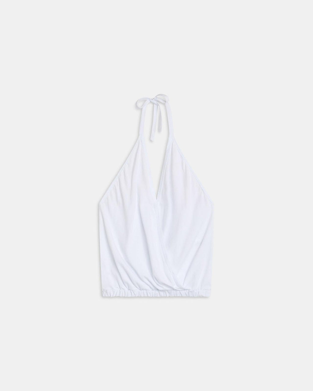 Camiseta Halter Cruzada Blanco