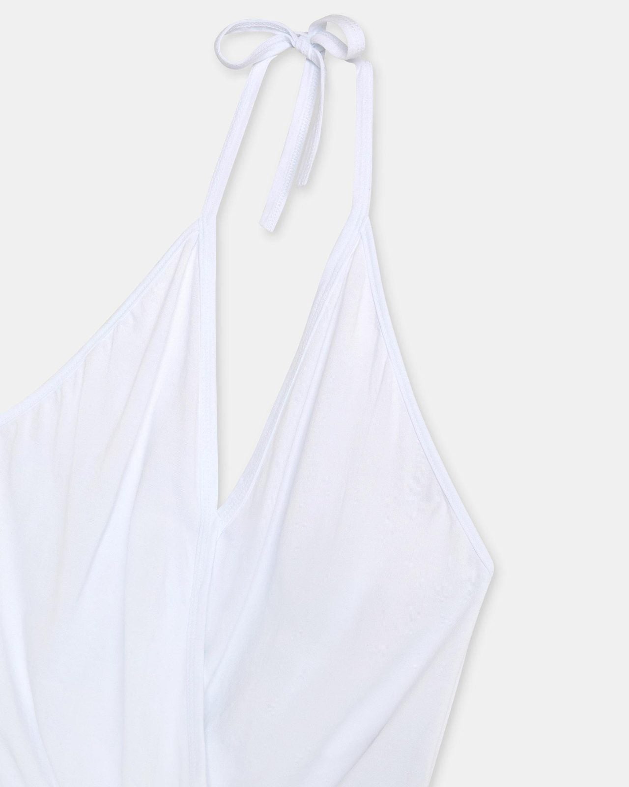 Camiseta Halter Cruzada Blanco