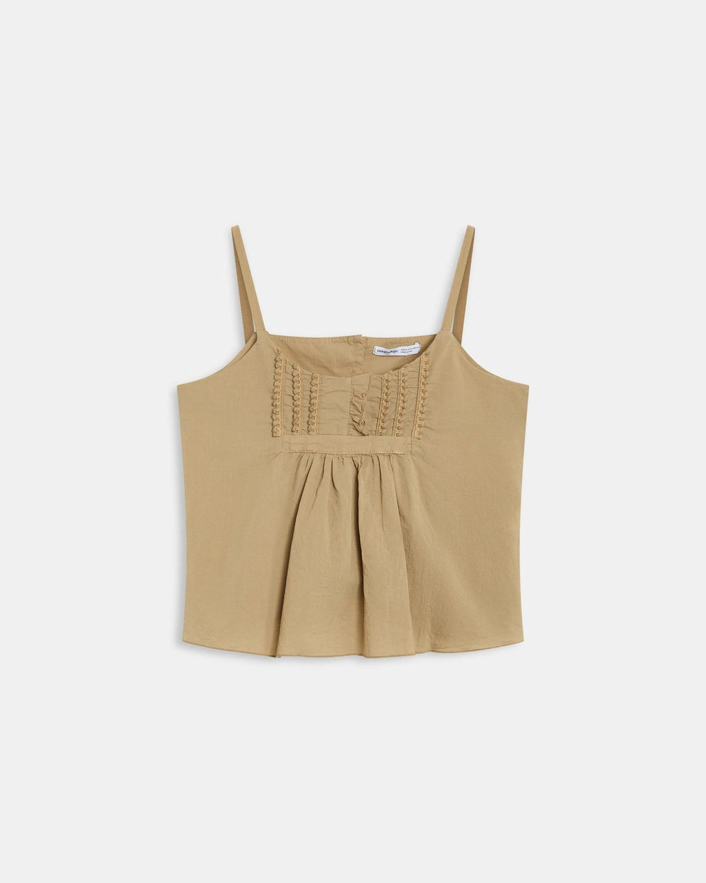 Top Tirantes Detalle Delantero Taupe