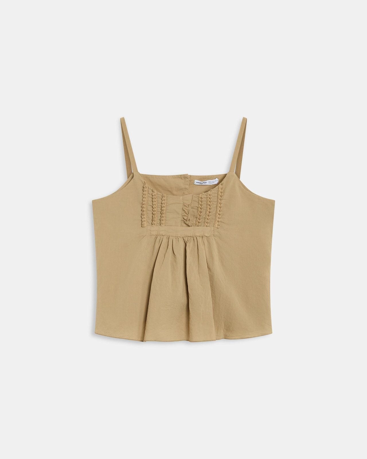 Top Tirantes Detalle Delantero Taupe