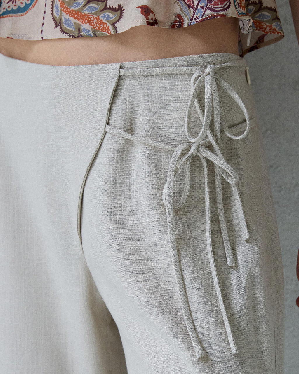 PANTALÓN LAZADAS BAJO ESTAMPADO
