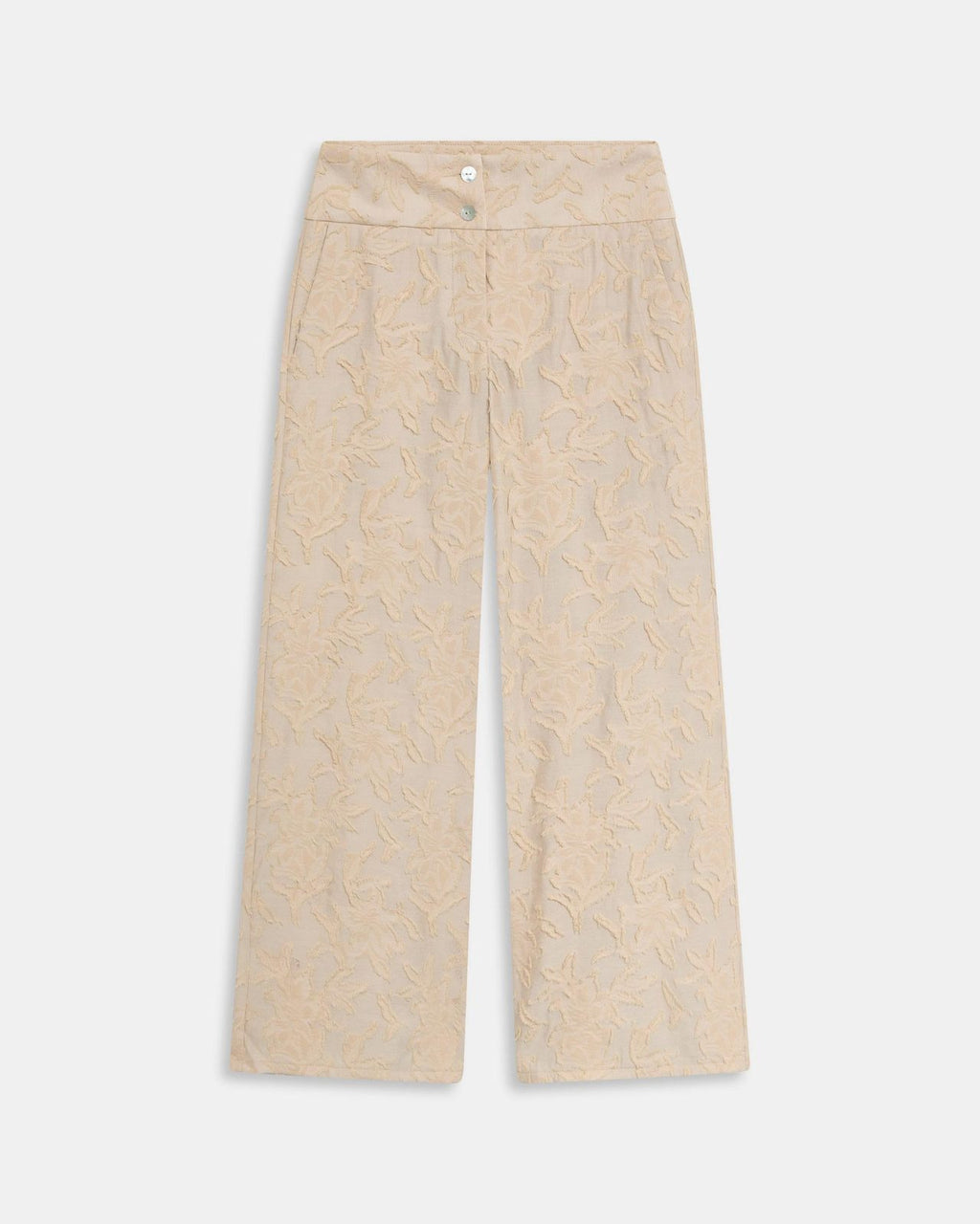 Pantalón Jacquard Crudo