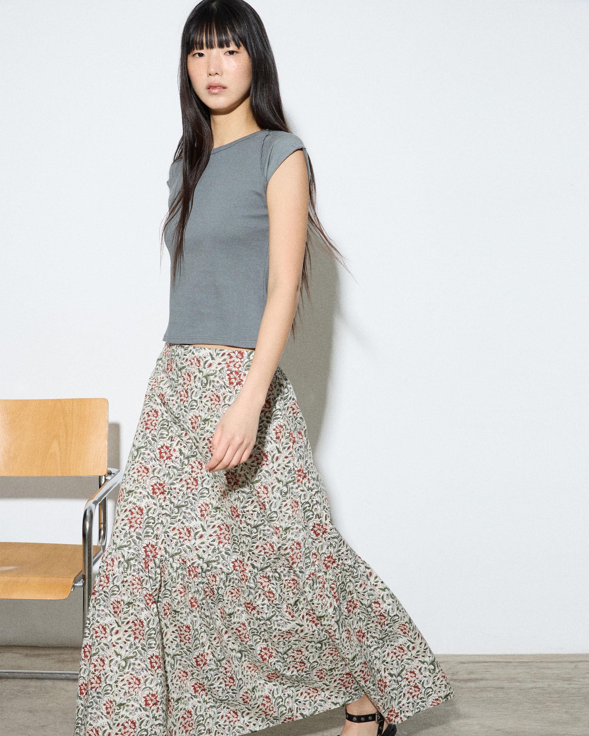 FALDA VOLANTE ESTAMPADA