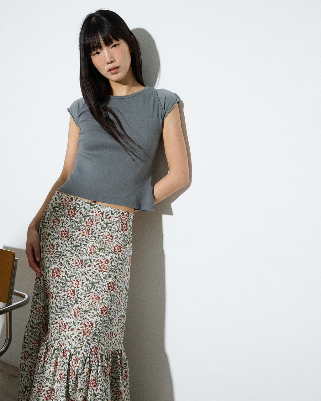 FALDA VOLANTE ESTAMPADA