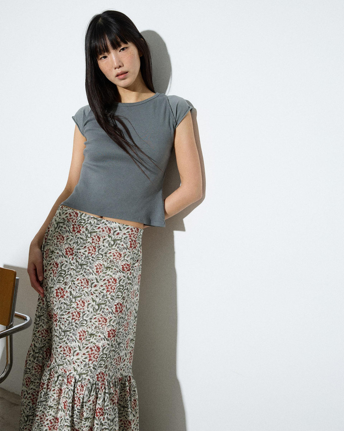 FALDA VOLANTE ESTAMPADA