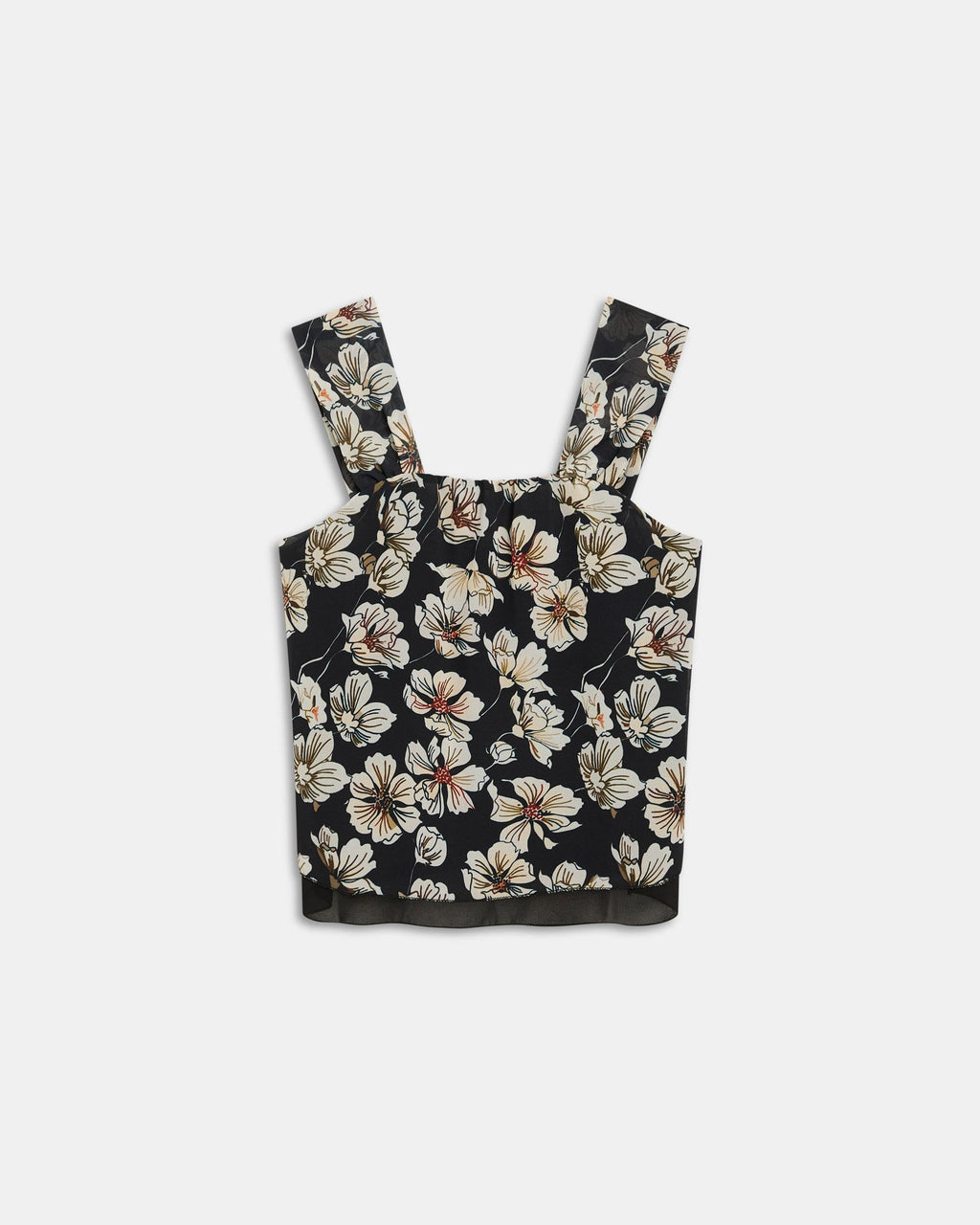 TOP TIRANTES BAJO GASA ESTAMPADO