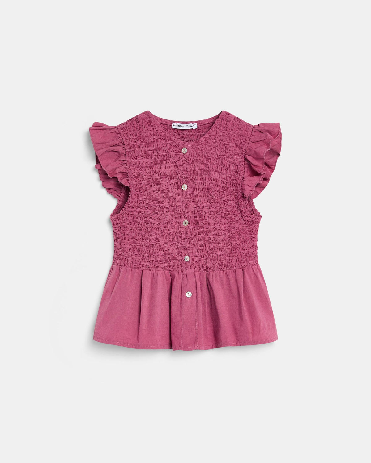 BLUSA NIDO DE ABEJA BOTONES DELANTERO