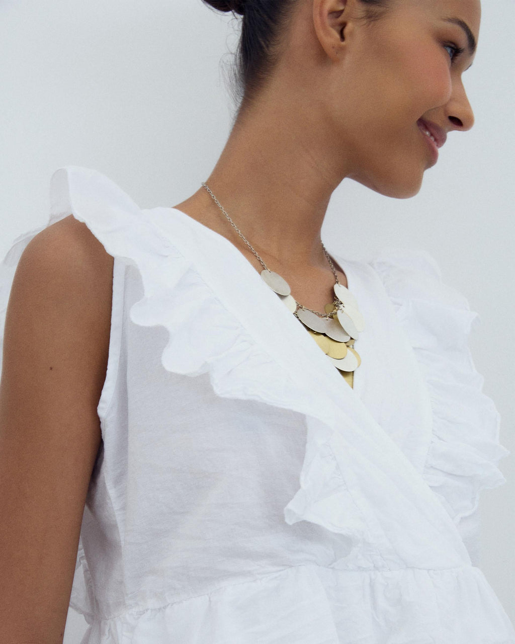 BLUSA CRUZADA VOLANTES