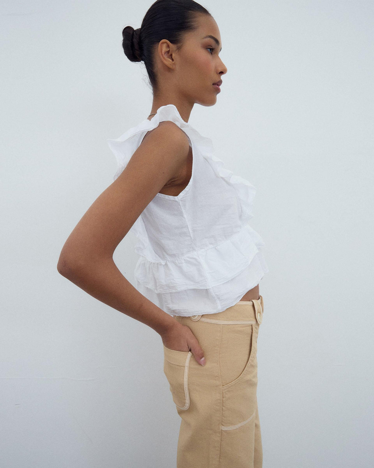 BLUSA CRUZADA VOLANTES