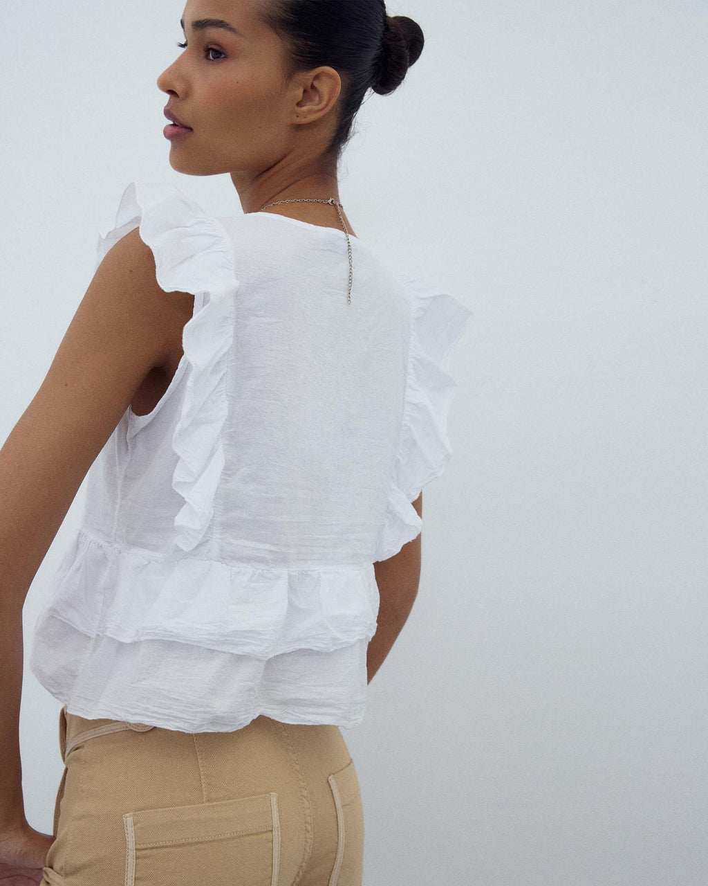 BLUSA CRUZADA VOLANTES