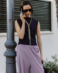 Top Punto Detalle Rib Morado