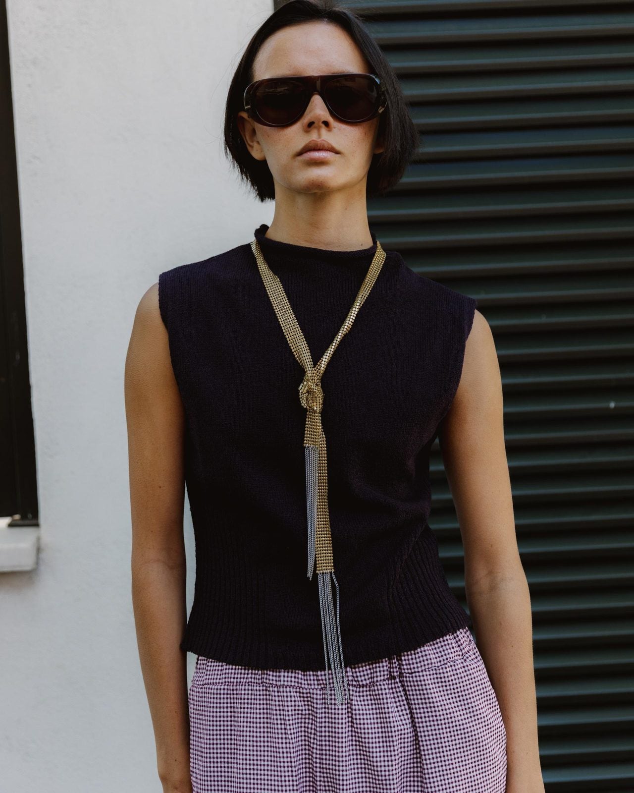 Top Punto Detalle Rib Morado