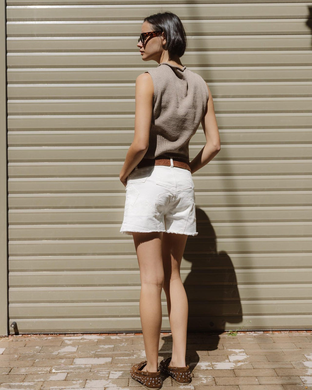 Top Punto Detalle Rib Beige