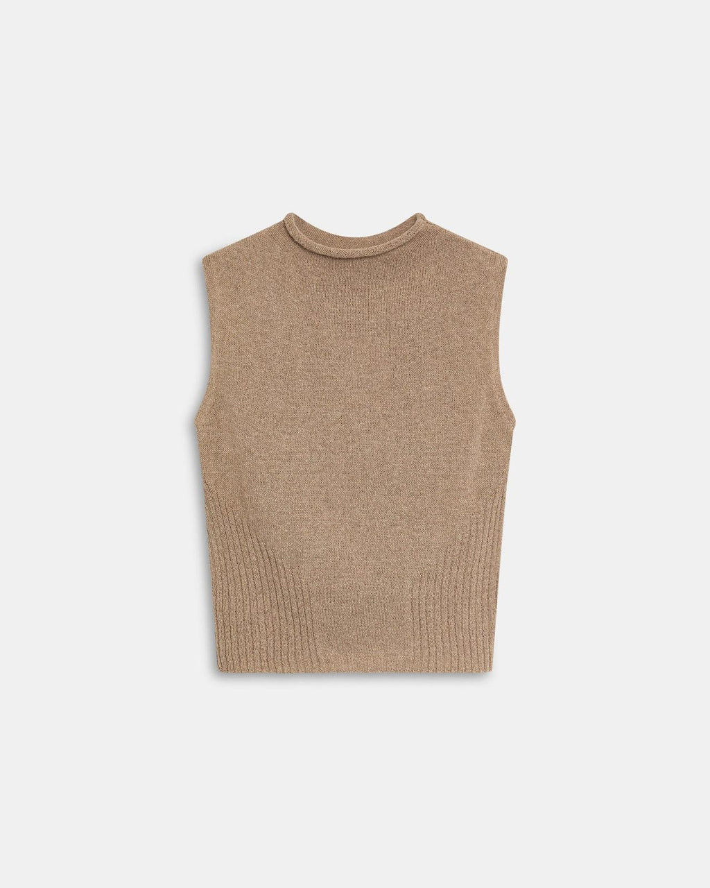 Top Punto Detalle Rib Beige