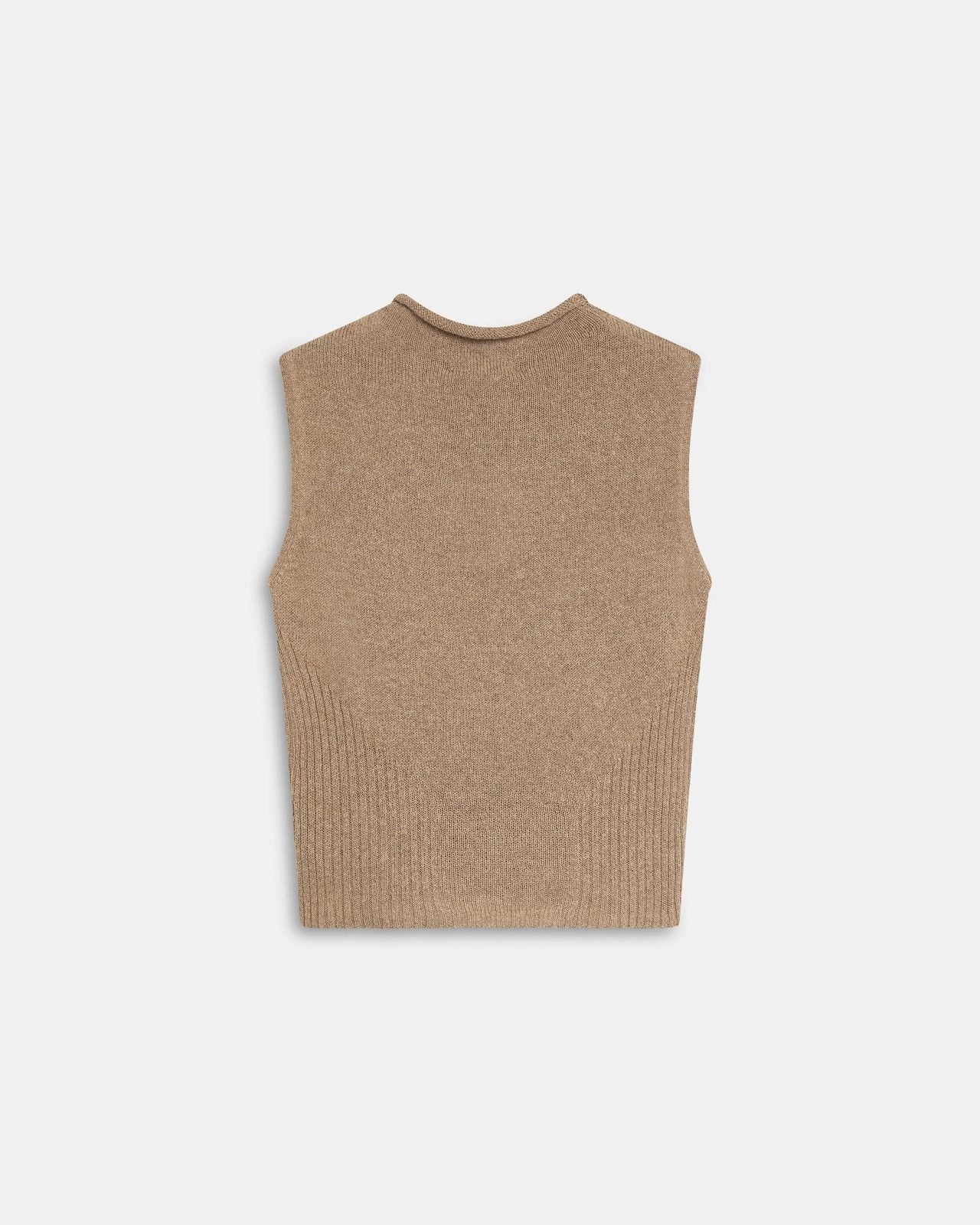 Top Punto Detalle Rib Beige