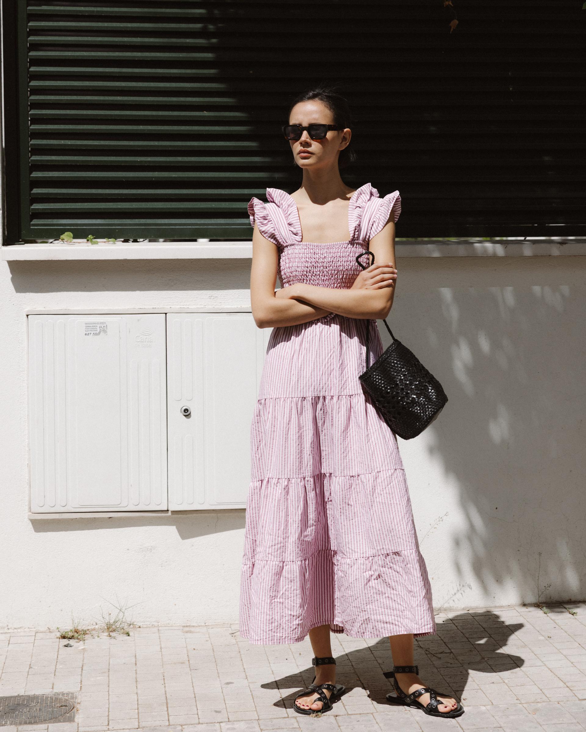 VESTIDO GOMAS VOLANTES