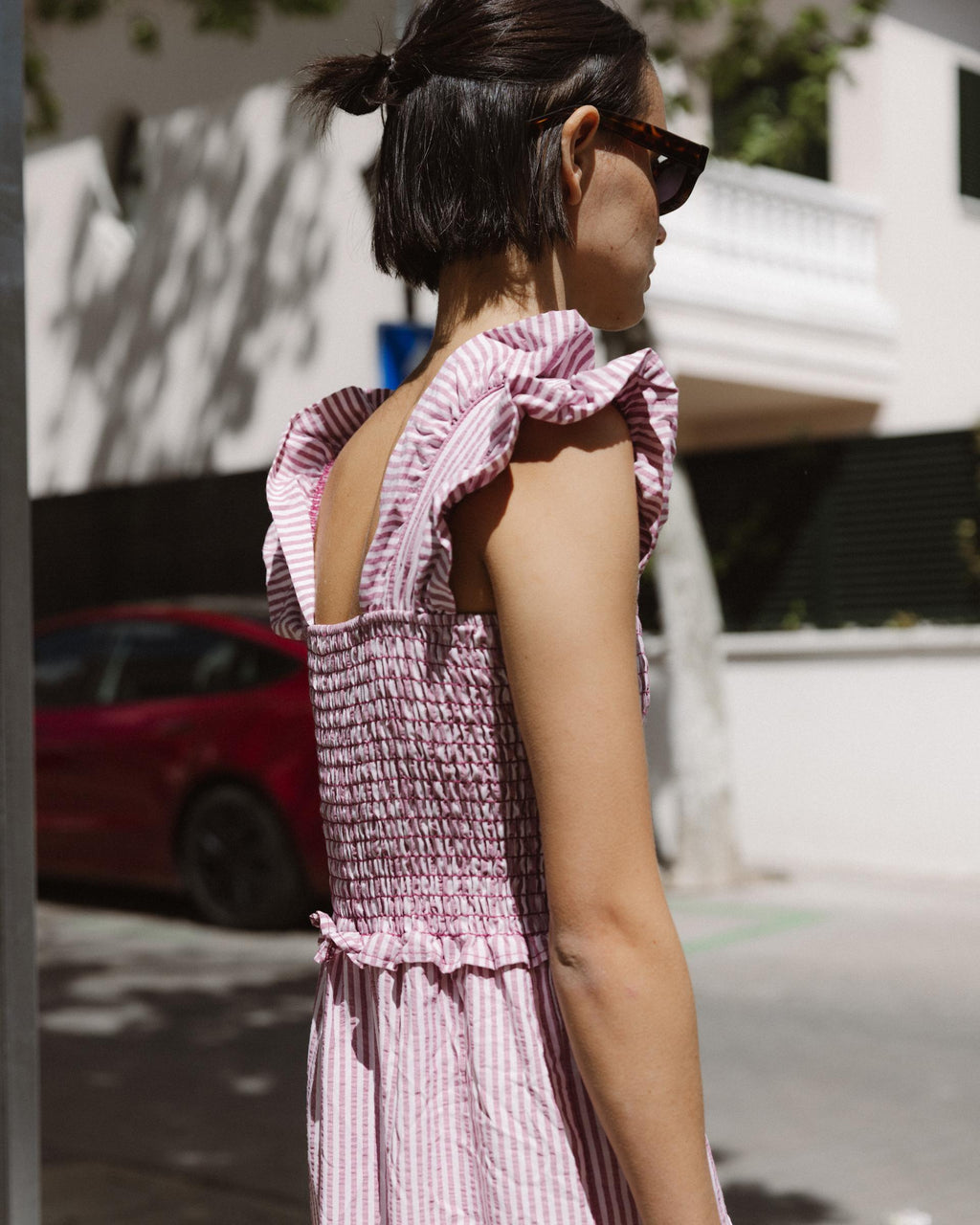 VESTIDO GOMAS VOLANTES