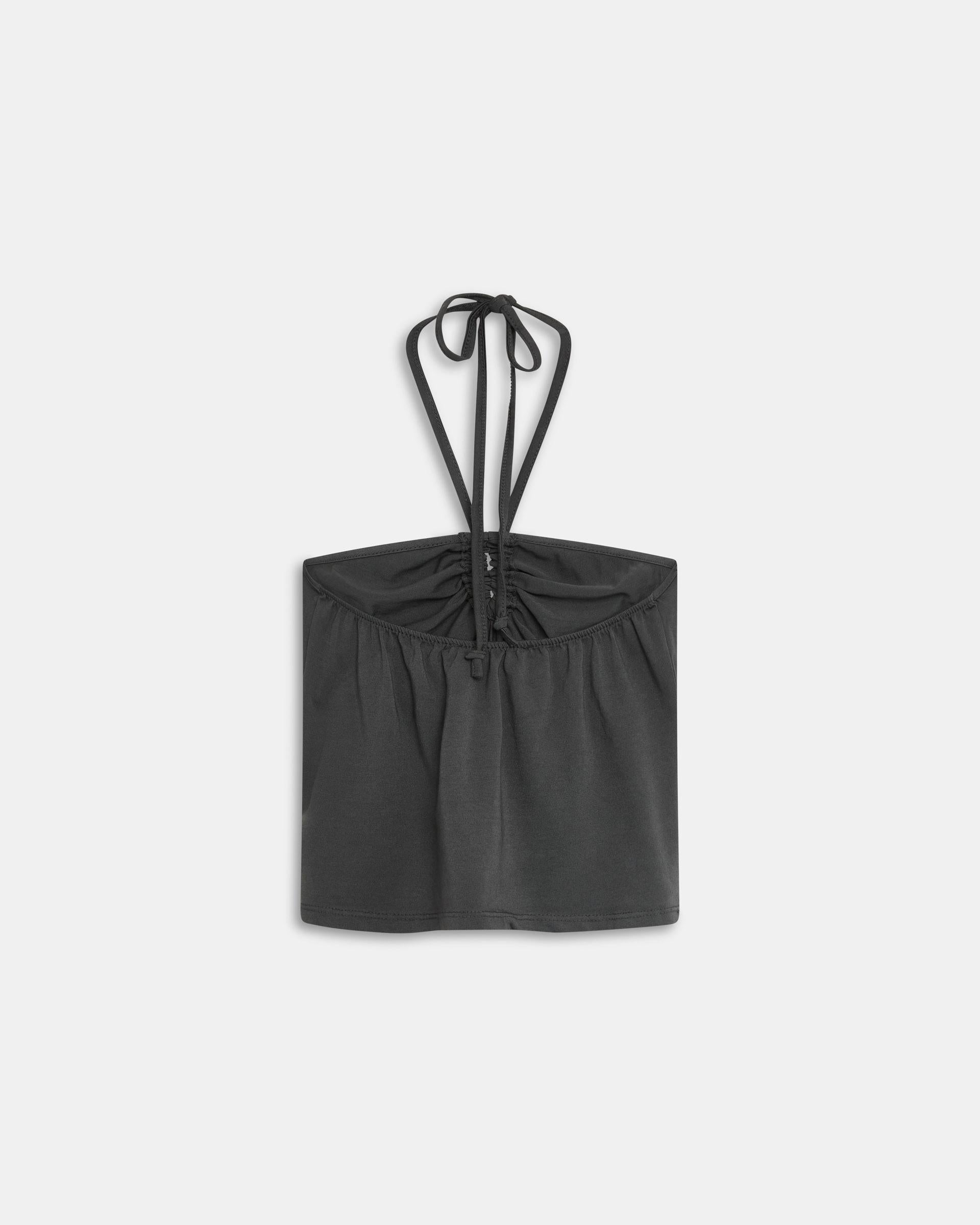 CAMISETA HALTER FRUNCIDO DELANTERO