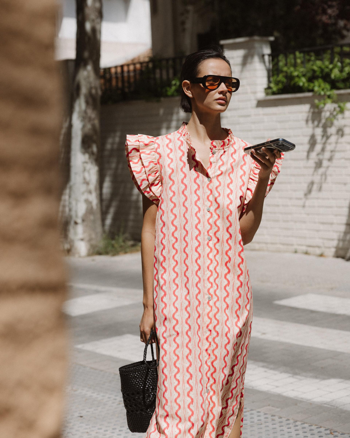 VESTIDO CAMISERO VOLANTES