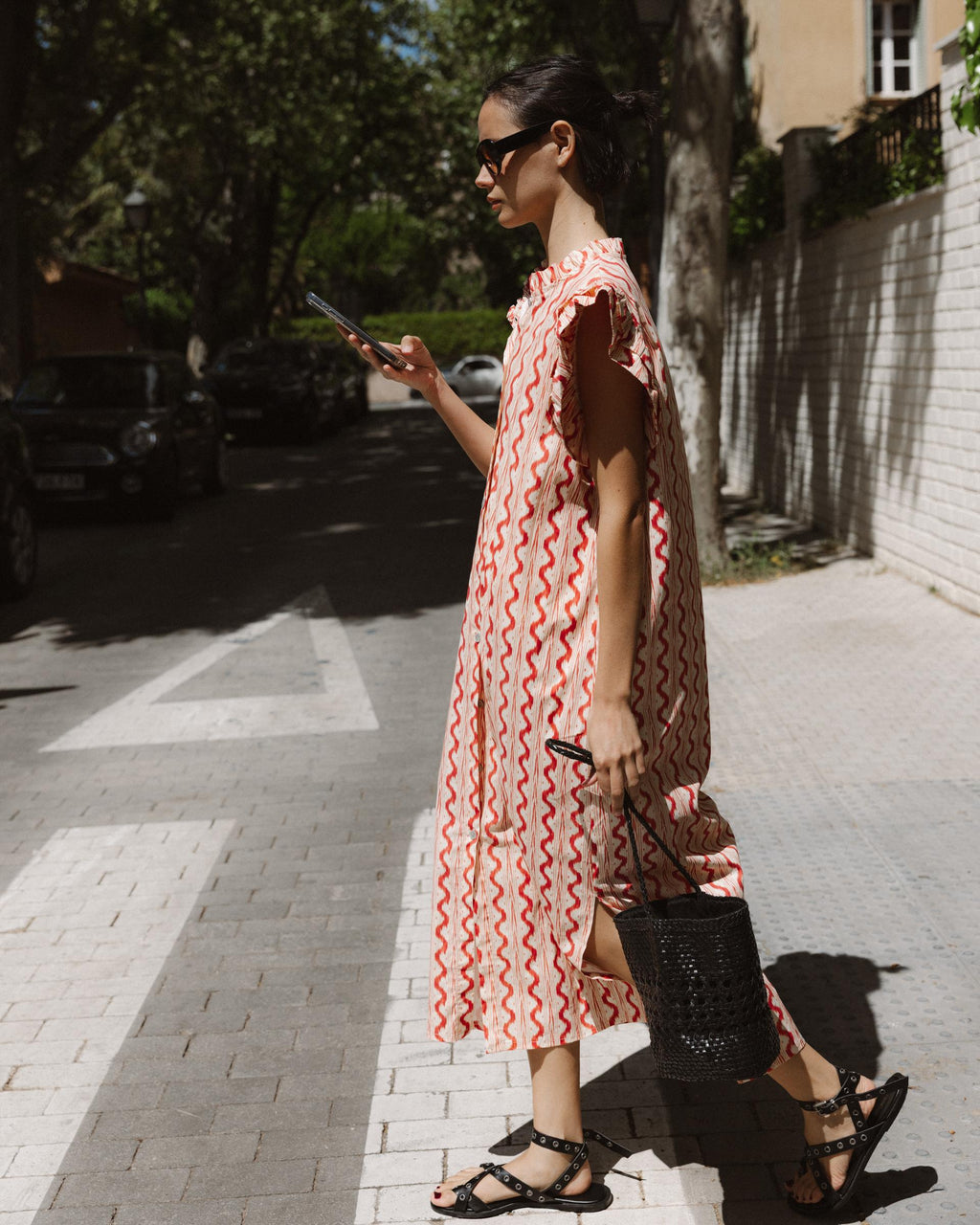 VESTIDO CAMISERO VOLANTES