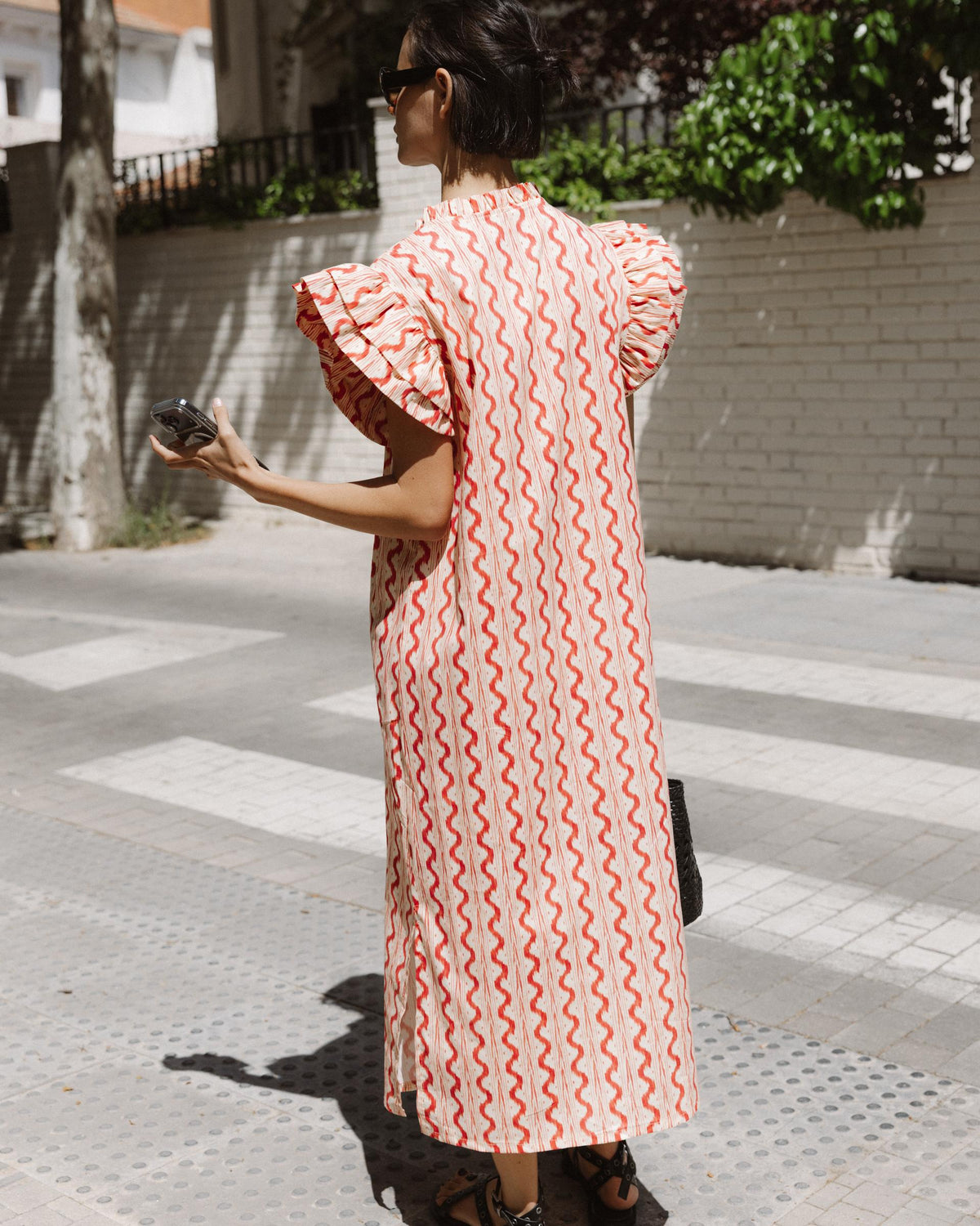 VESTIDO CAMISERO VOLANTES
