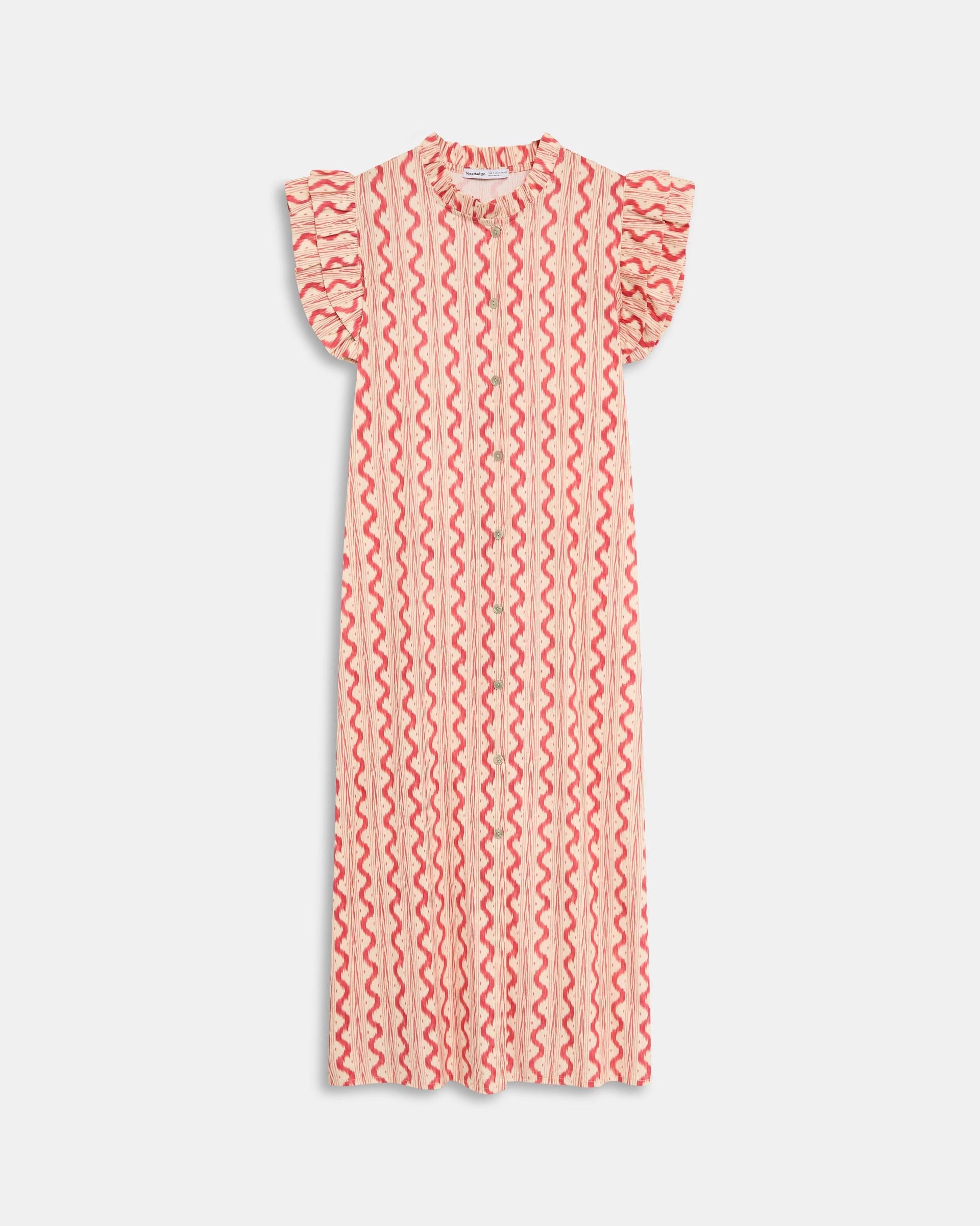 VESTIDO CAMISERO VOLANTES