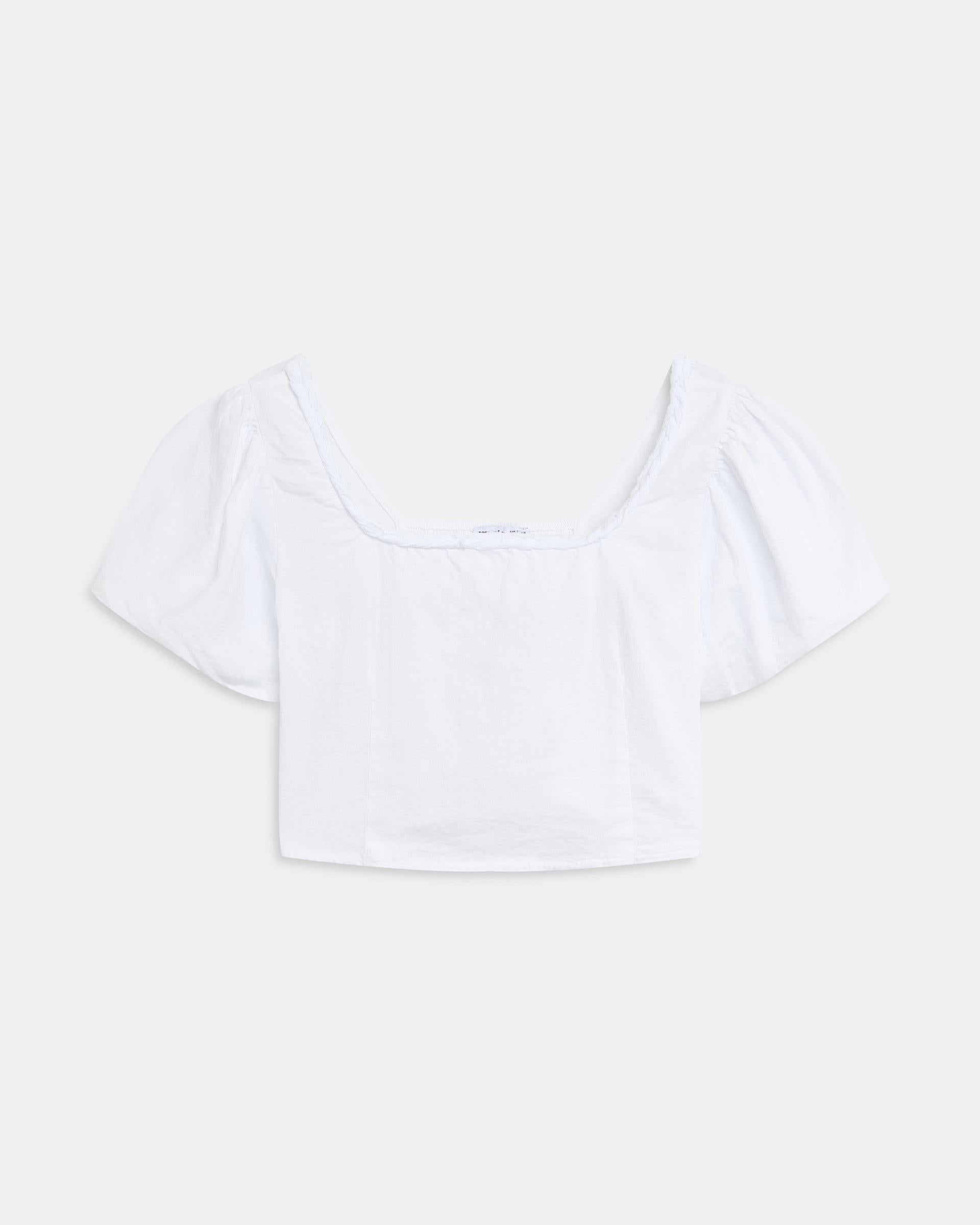 TOP MANGA ABULLONADA ESCOTE ESPALDA