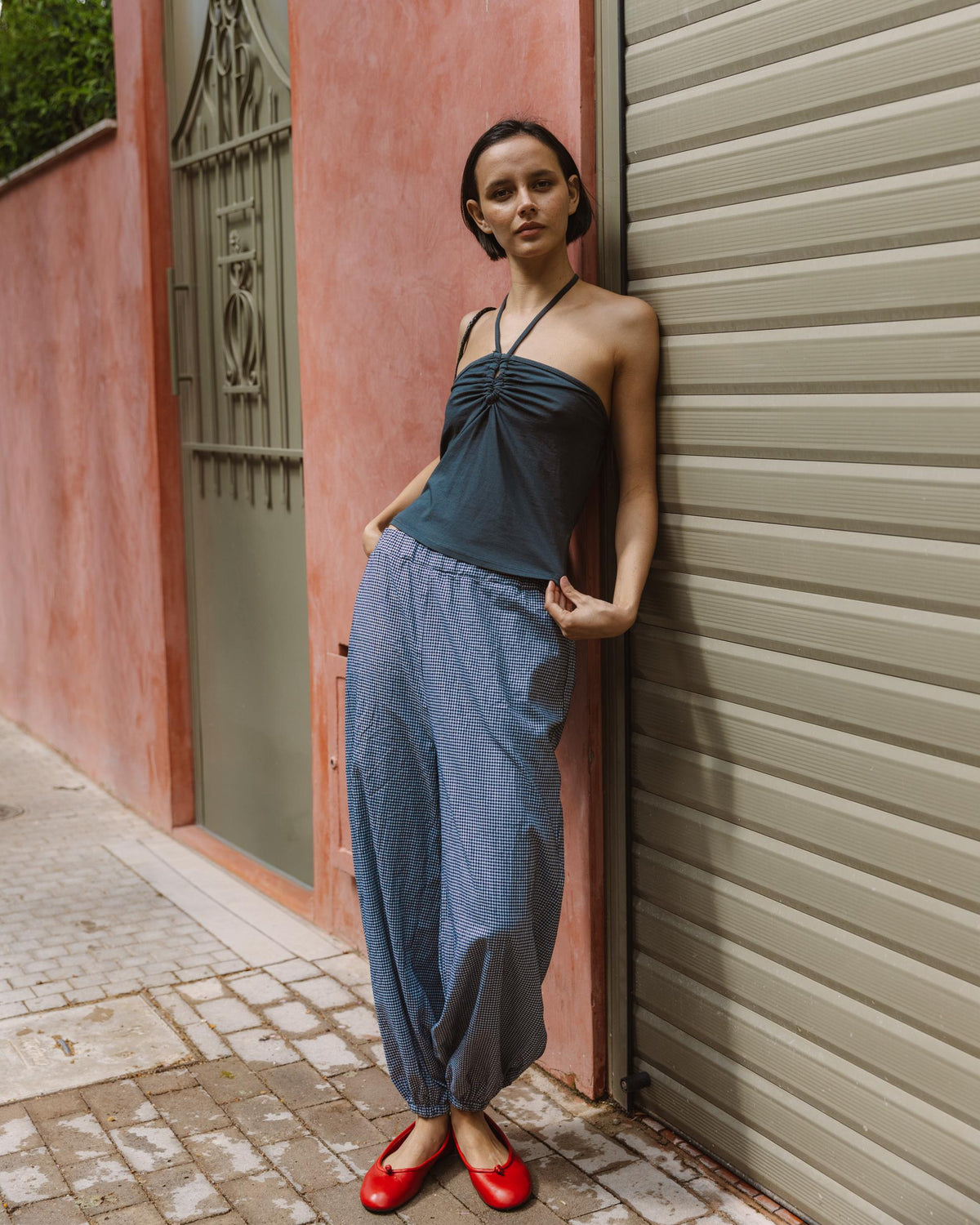 PANTALON BOMBACHO CUADROS VICHY