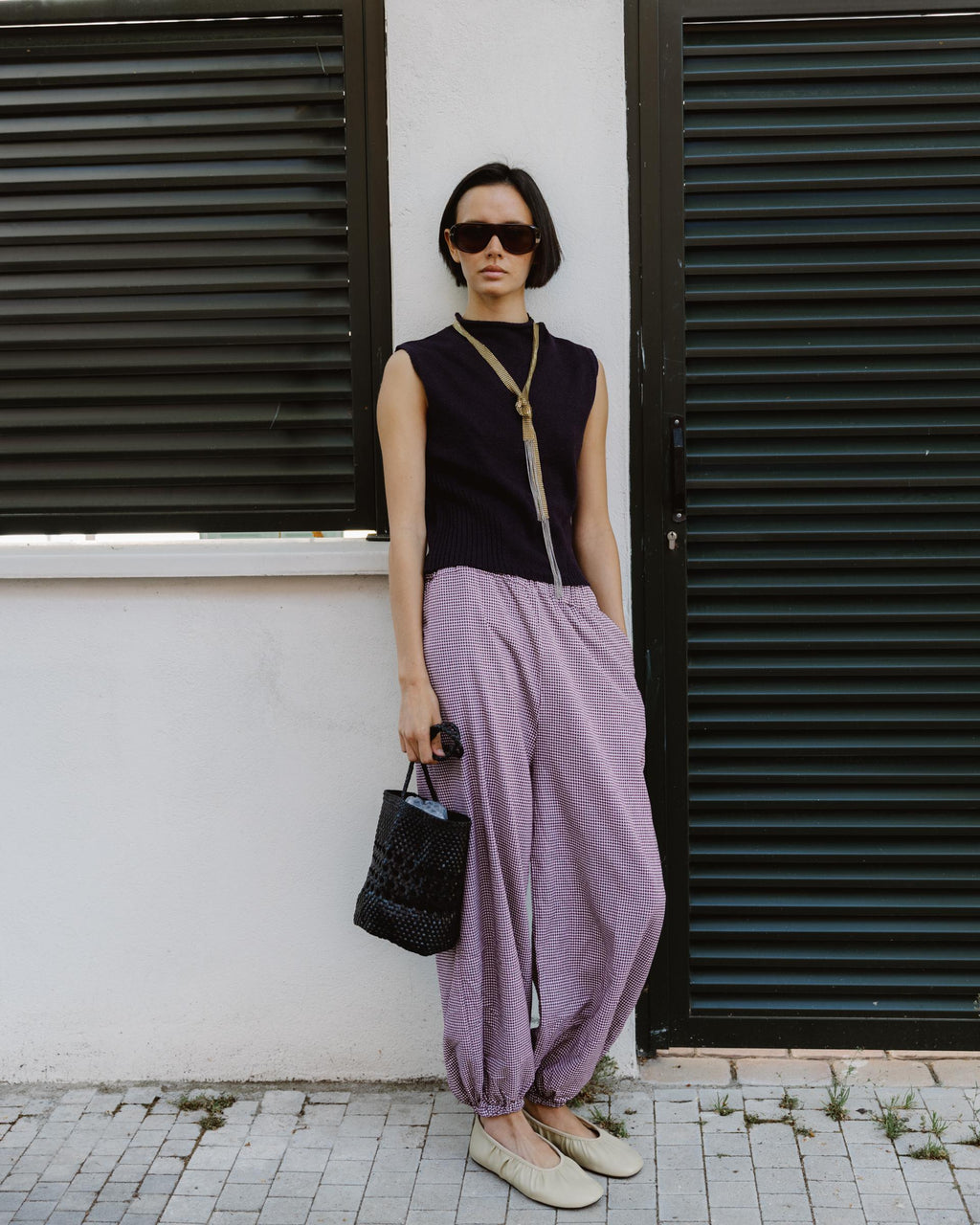 PANTALON BOMBACHO CUADROS VICHY