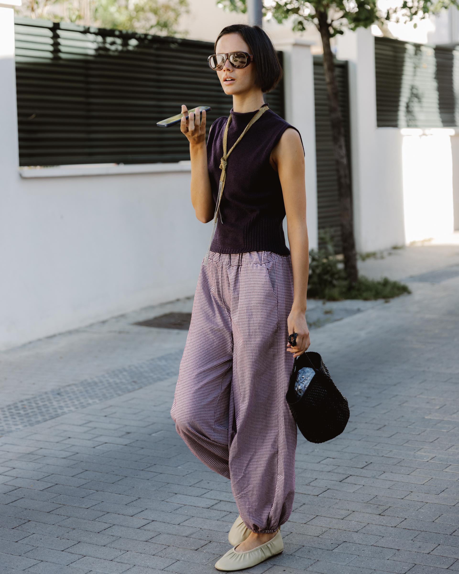 PANTALON BOMBACHO CUADROS VICHY
