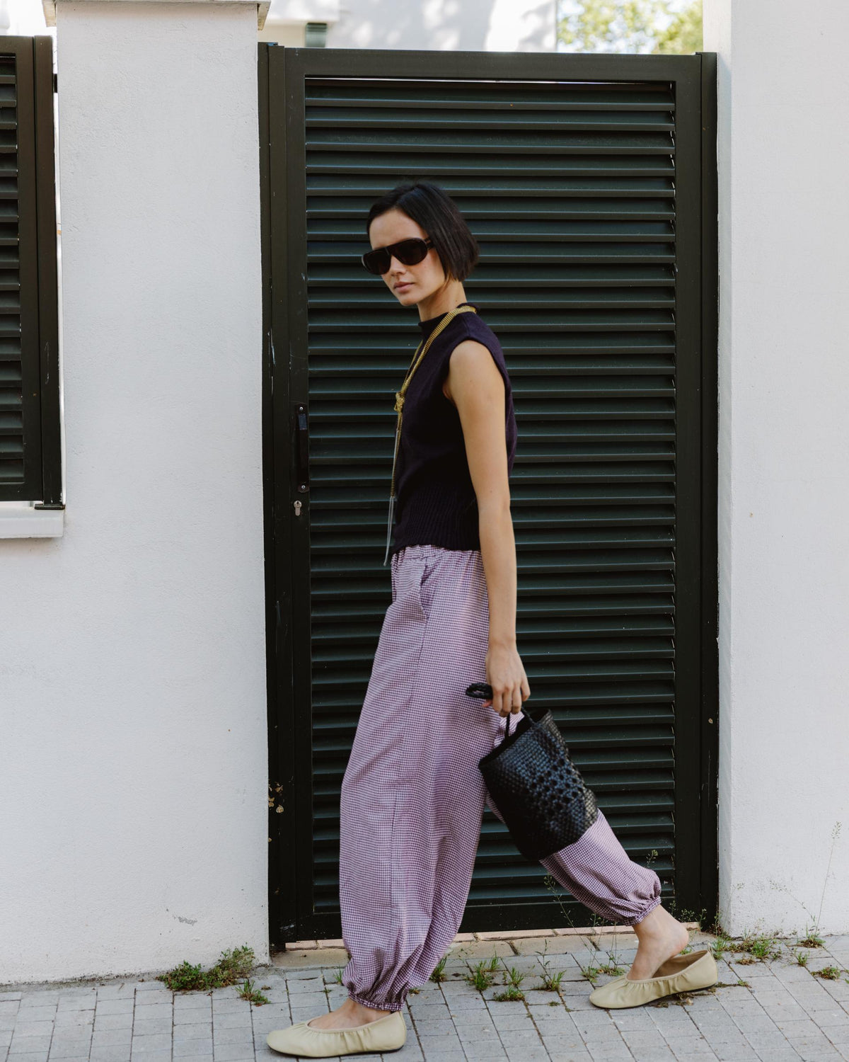 PANTALON BOMBACHO CUADROS VICHY